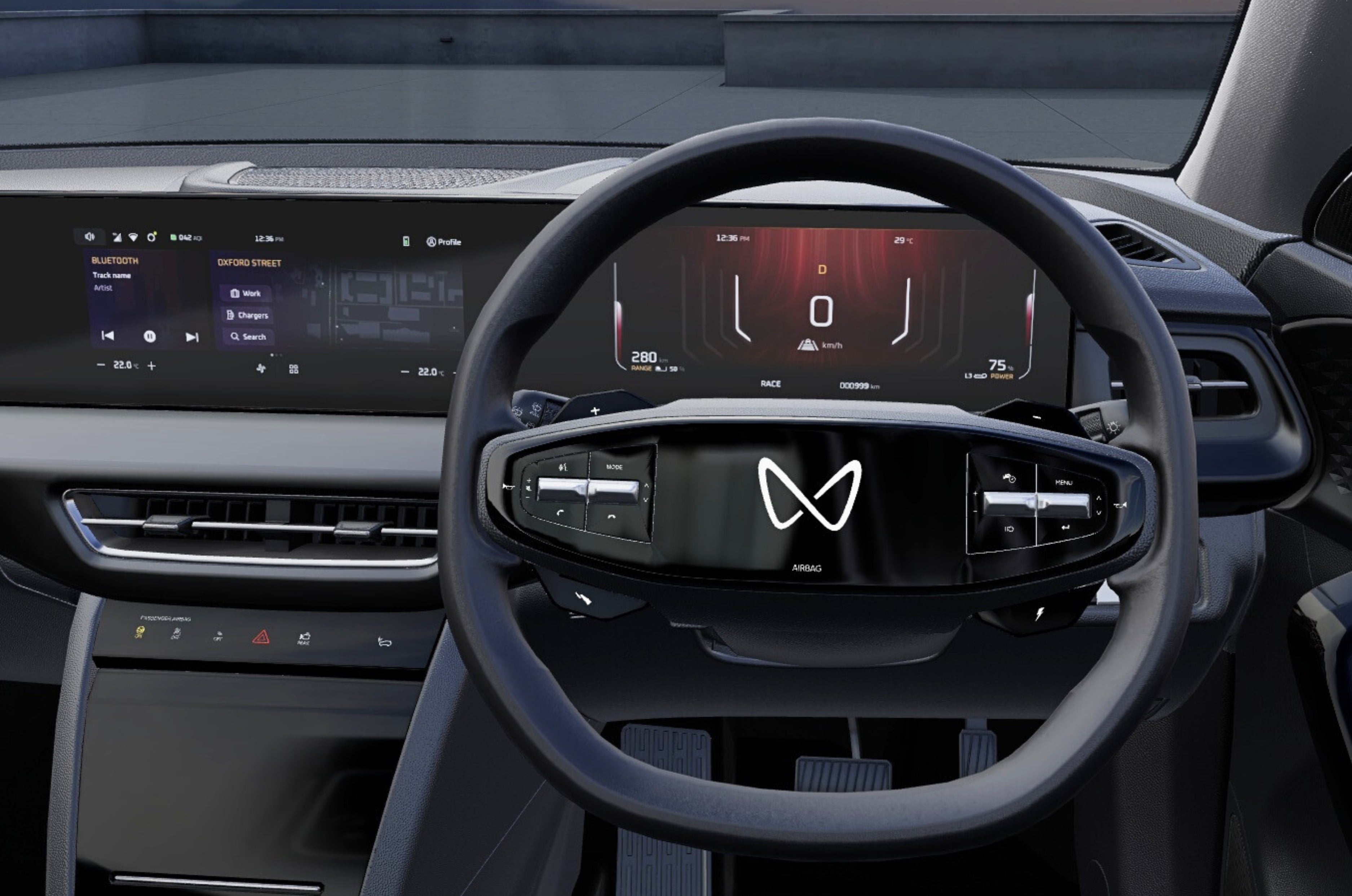 Mahindra XEV 9S steering wheel 